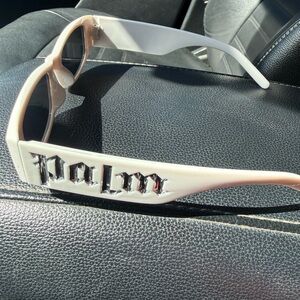 Palm White Sunglasses
